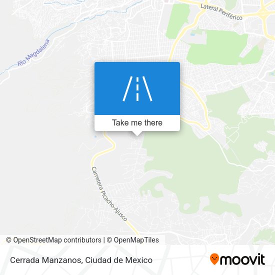 Cerrada Manzanos map