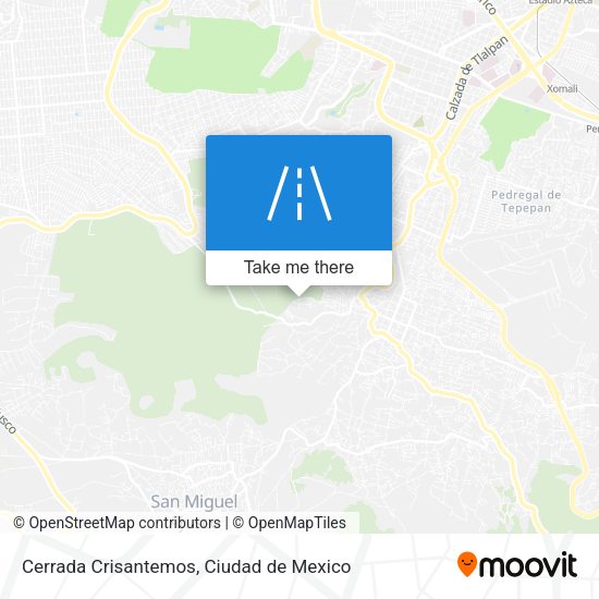 Mapa de Cerrada Crisantemos