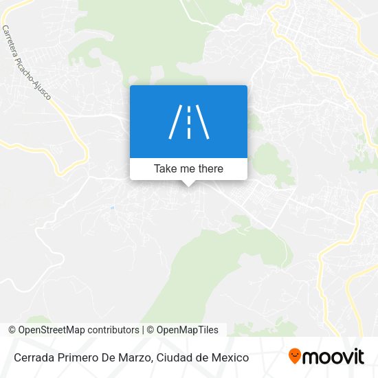 Cerrada Primero De Marzo map