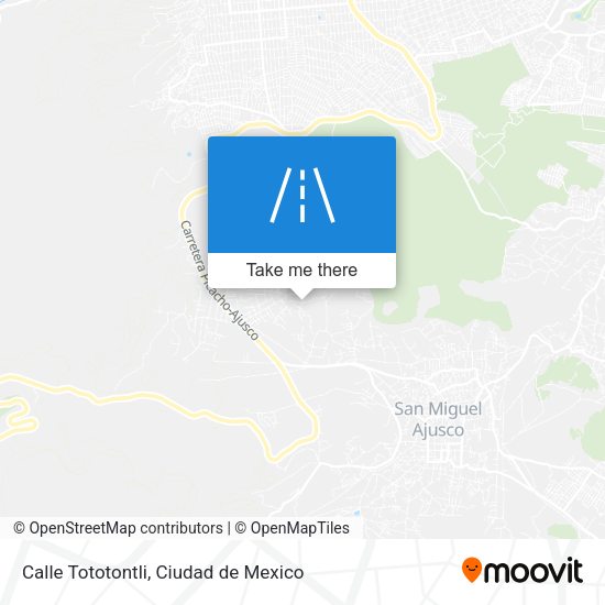 Mapa de Calle Tototontli