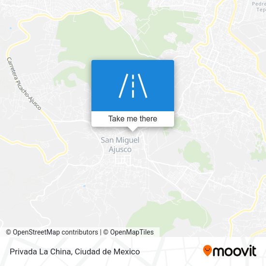 Privada La China map