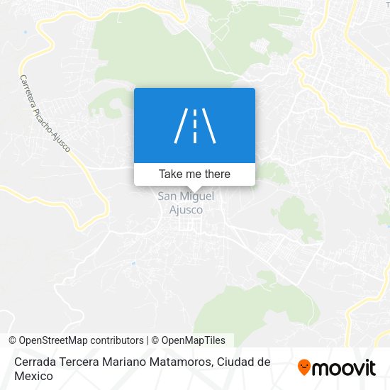 Cerrada Tercera Mariano Matamoros map