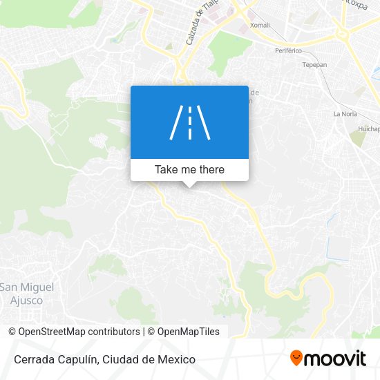 Cerrada Capulín map
