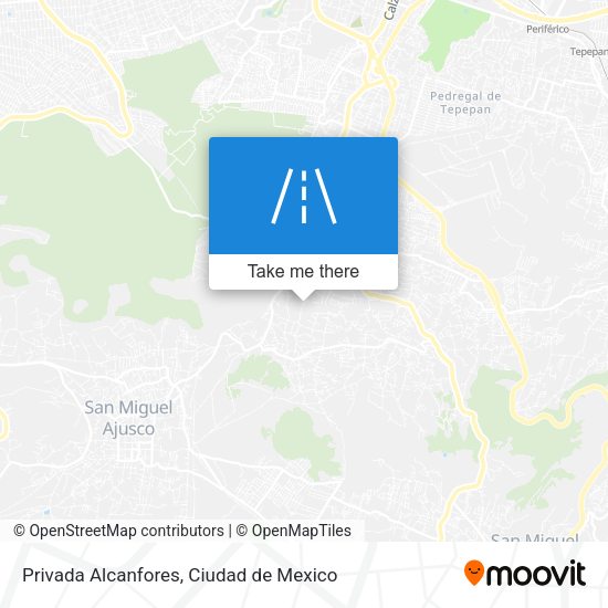 Privada Alcanfores map