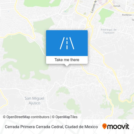 Cerrada Primera Cerrada Cedral map