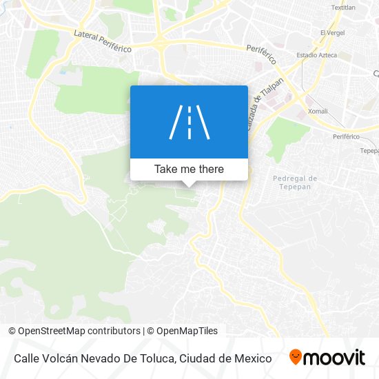 Calle Volcán Nevado De Toluca map