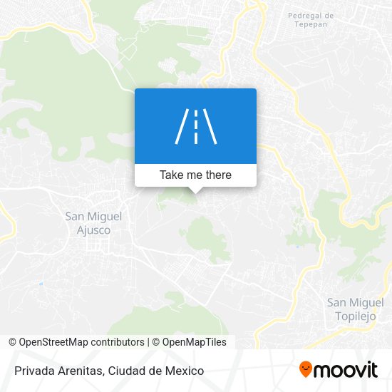 Privada Arenitas map