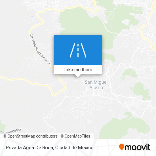 Mapa de Privada Agua De Roca