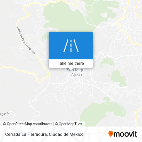 Cerrada La Herradura map