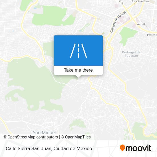 Mapa de Calle Sierra San Juan