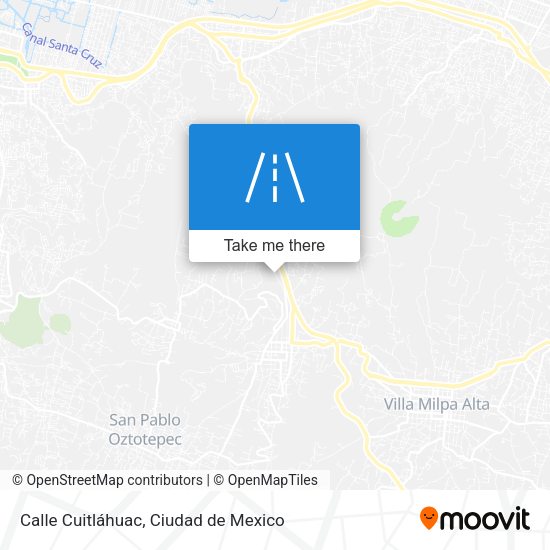 Calle Cuitláhuac map
