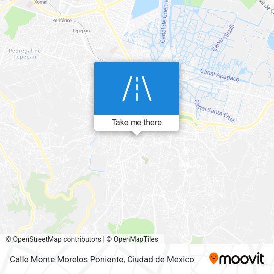 Calle Monte Morelos Poniente map