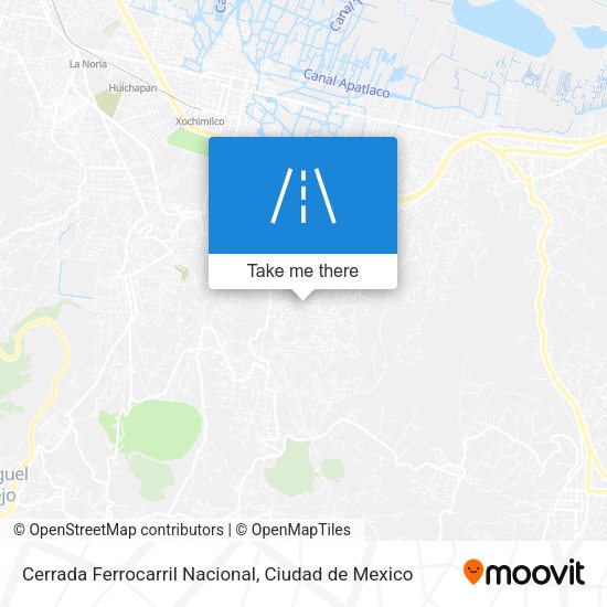 Cerrada Ferrocarril Nacional map