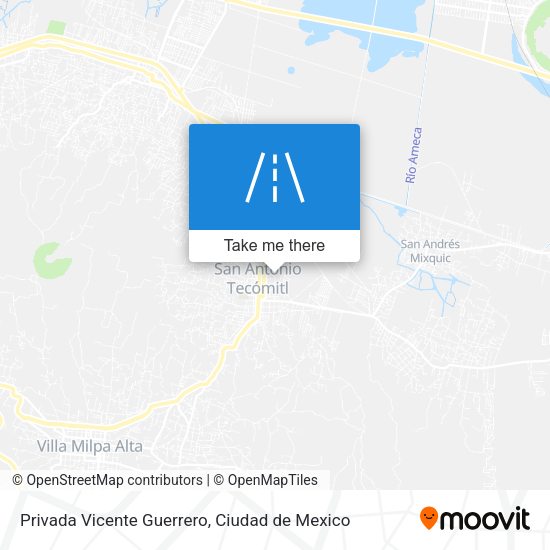 Mapa de Privada Vicente Guerrero