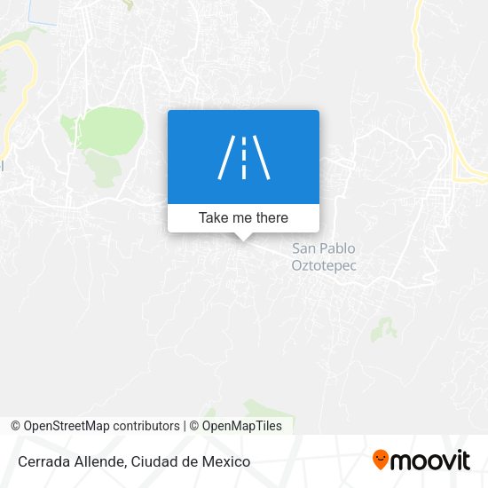 Mapa de Cerrada Allende