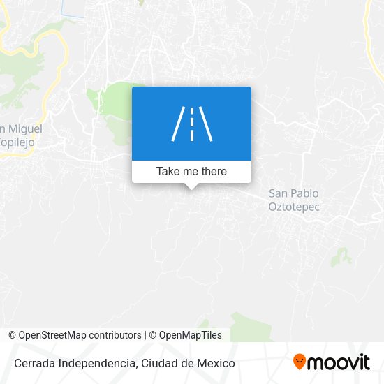 Mapa de Cerrada Independencia