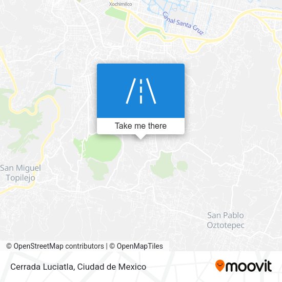 Cerrada Luciatla map