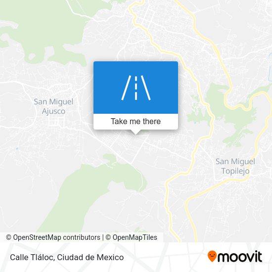 Calle Tláloc map