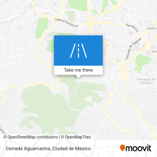 Cerrada Aguamarina map