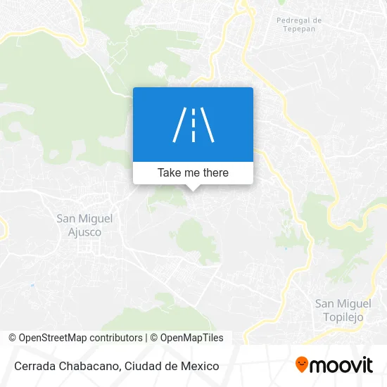 Cerrada Chabacano map