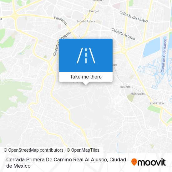 Cerrada Primera De Camino Real Al Ajusco map