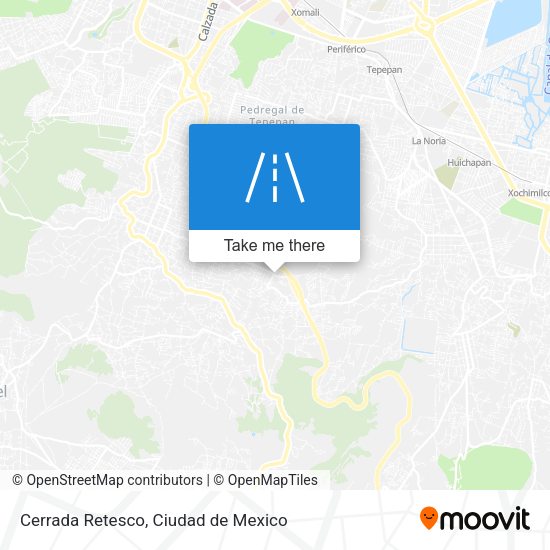 Cerrada Retesco map