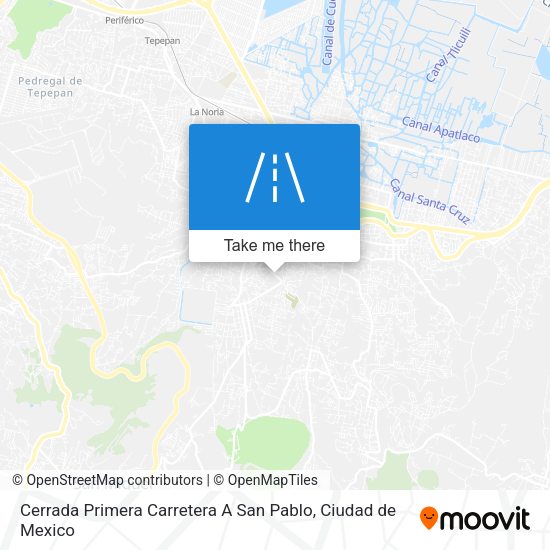 Mapa de Cerrada Primera Carretera A San Pablo