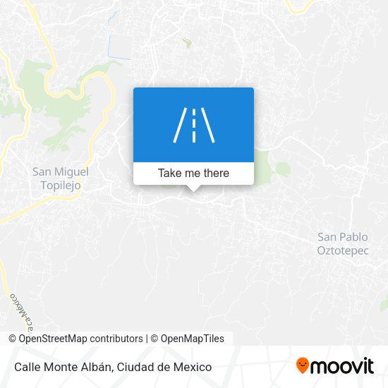 Calle Monte Albán map