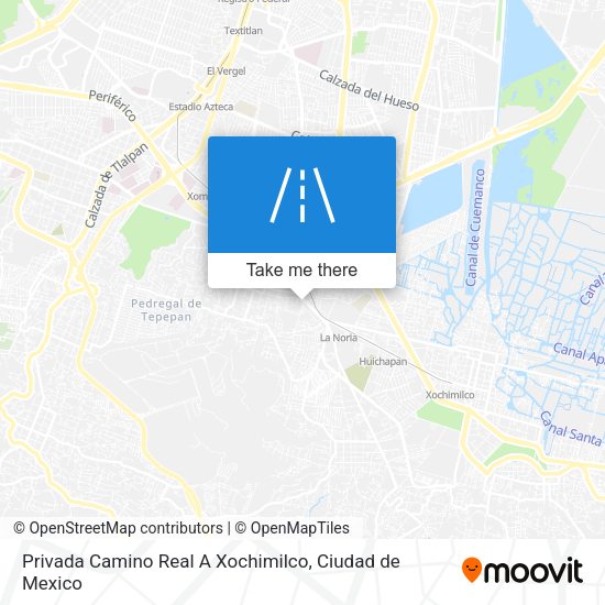 Mapa de Privada Camino Real A Xochimilco