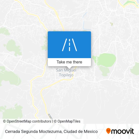 Mapa de Cerrada Segunda Moctezuma