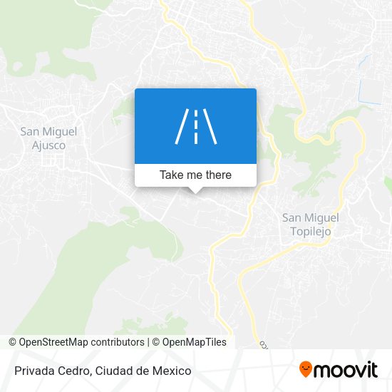 Privada Cedro map