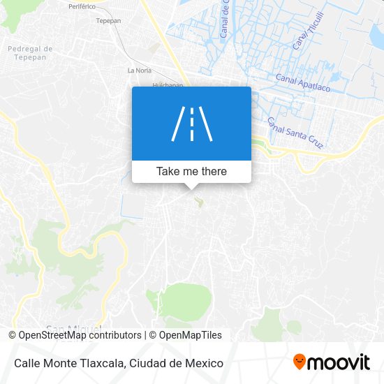 Mapa de Calle Monte Tlaxcala