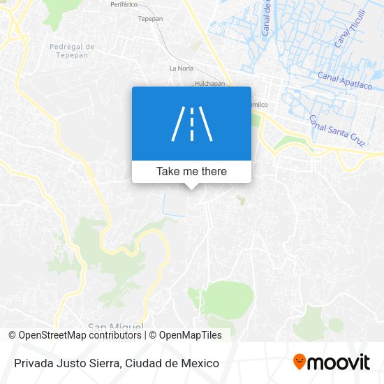 Privada Justo Sierra map
