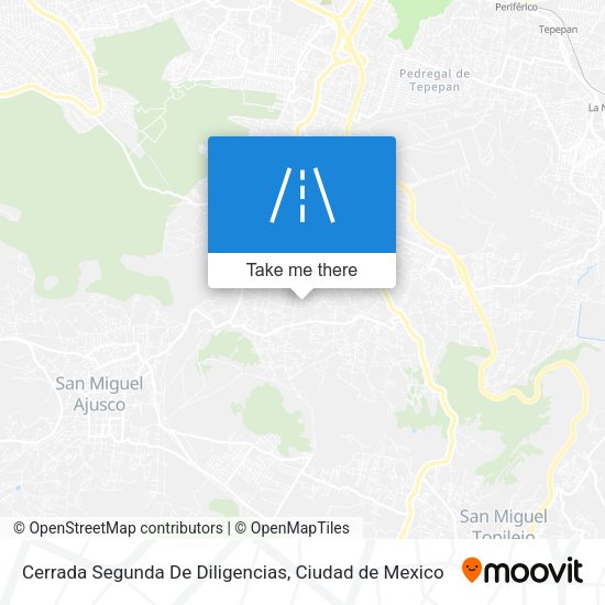 Cerrada Segunda De Diligencias map
