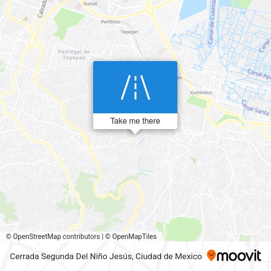 Cerrada Segunda Del Niño Jesús map