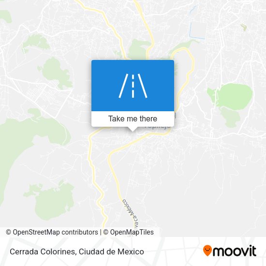 Cerrada Colorines map