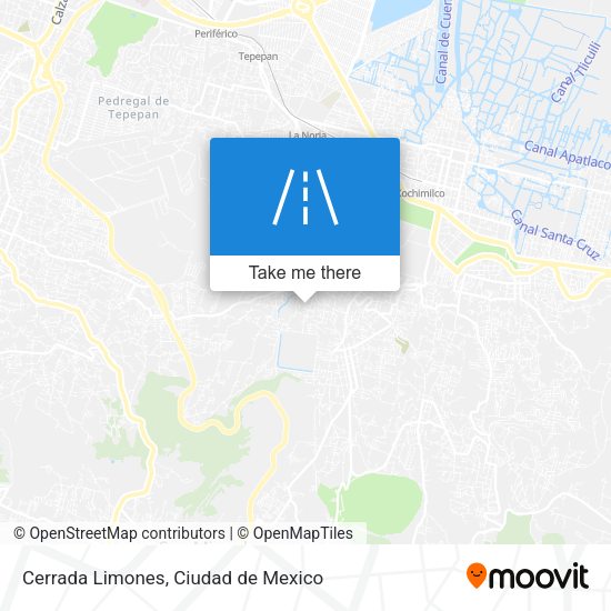 Cerrada Limones map