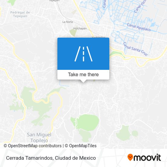 Cerrada Tamarindos map