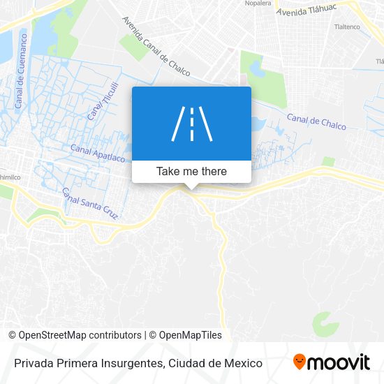 Mapa de Privada Primera Insurgentes