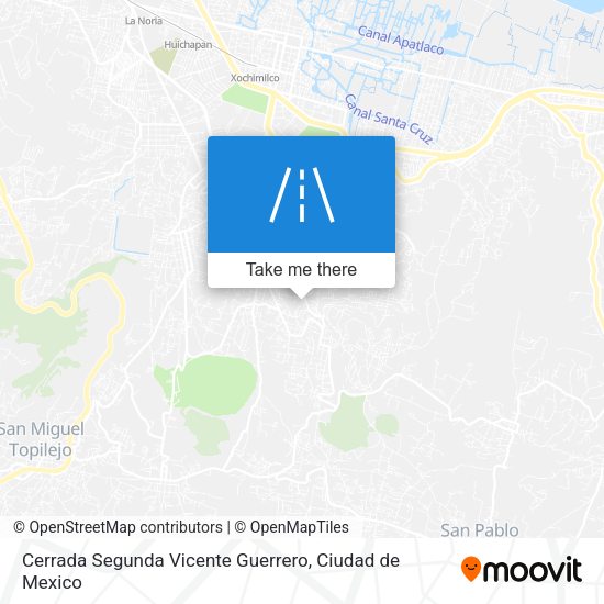 Mapa de Cerrada Segunda Vicente Guerrero