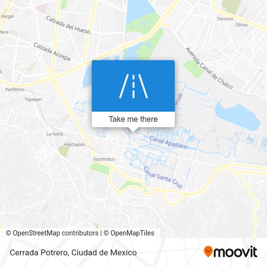 Cerrada Potrero map
