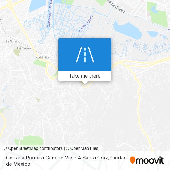 Cerrada Primera Camino Viejo A Santa Cruz map