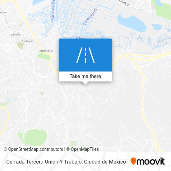 Cerrada Tercera Unión Y Trabajo map