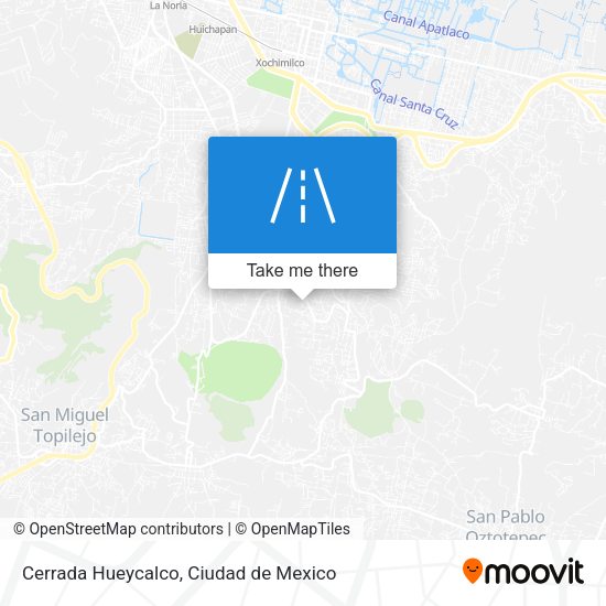 Cerrada Hueycalco map
