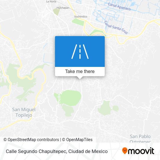Calle Segundo Chapultepec map