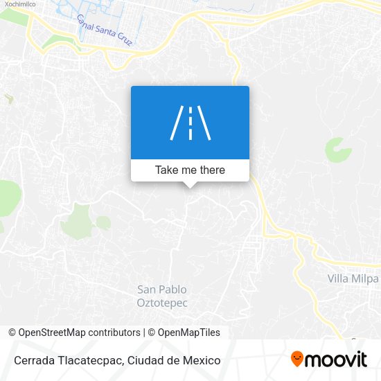Mapa de Cerrada Tlacatecpac