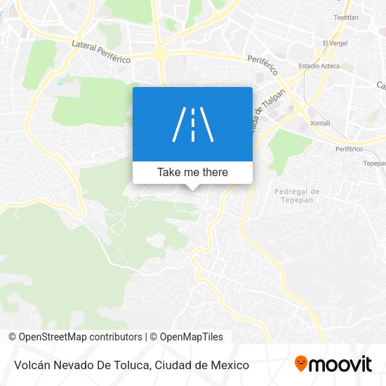 Mapa de Volcán Nevado De Toluca