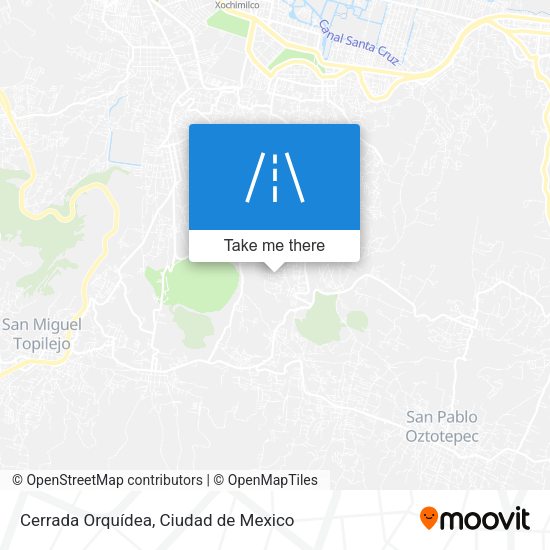 Mapa de Cerrada Orquídea