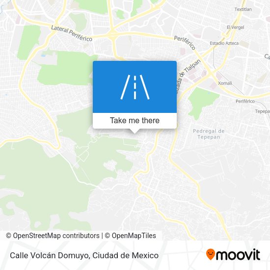 Calle Volcán Domuyo map