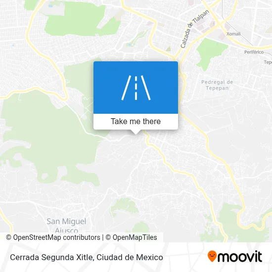 Cerrada Segunda Xitle map